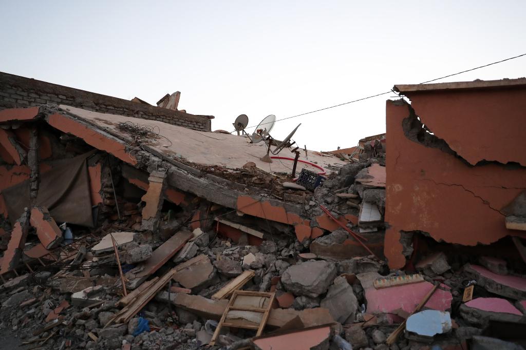 直击摩洛哥震中区域的塔拉特恩雅库布村